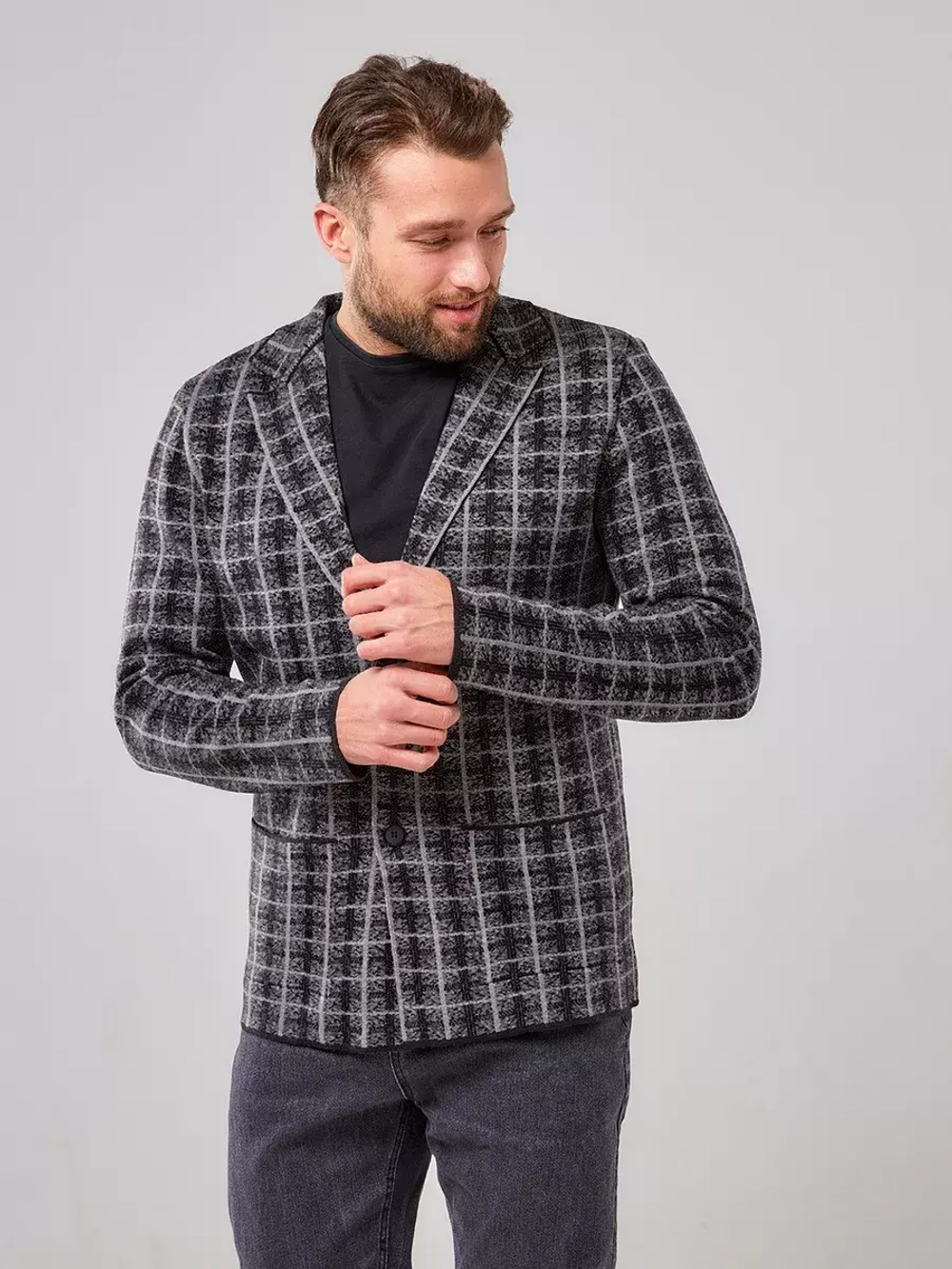Пиджак в клетку