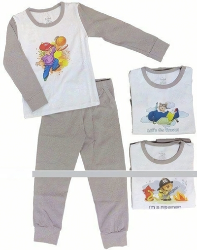 Пижама для мальчиков 1000 р.110 серый/синий (Bambak)