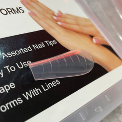 Верхние формы для наращивания PROFESSIONAL NAIL FORMS (арочный миндаль тайп, для полигеля)