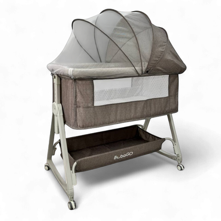 Кроватка детская трансформер BubaGo Elva арт. BG 183-2 цвет бежевый