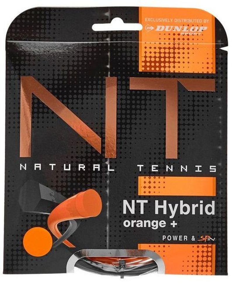 Теннисные струны Dunlop NT Hybrid Orange + (2x6 m)