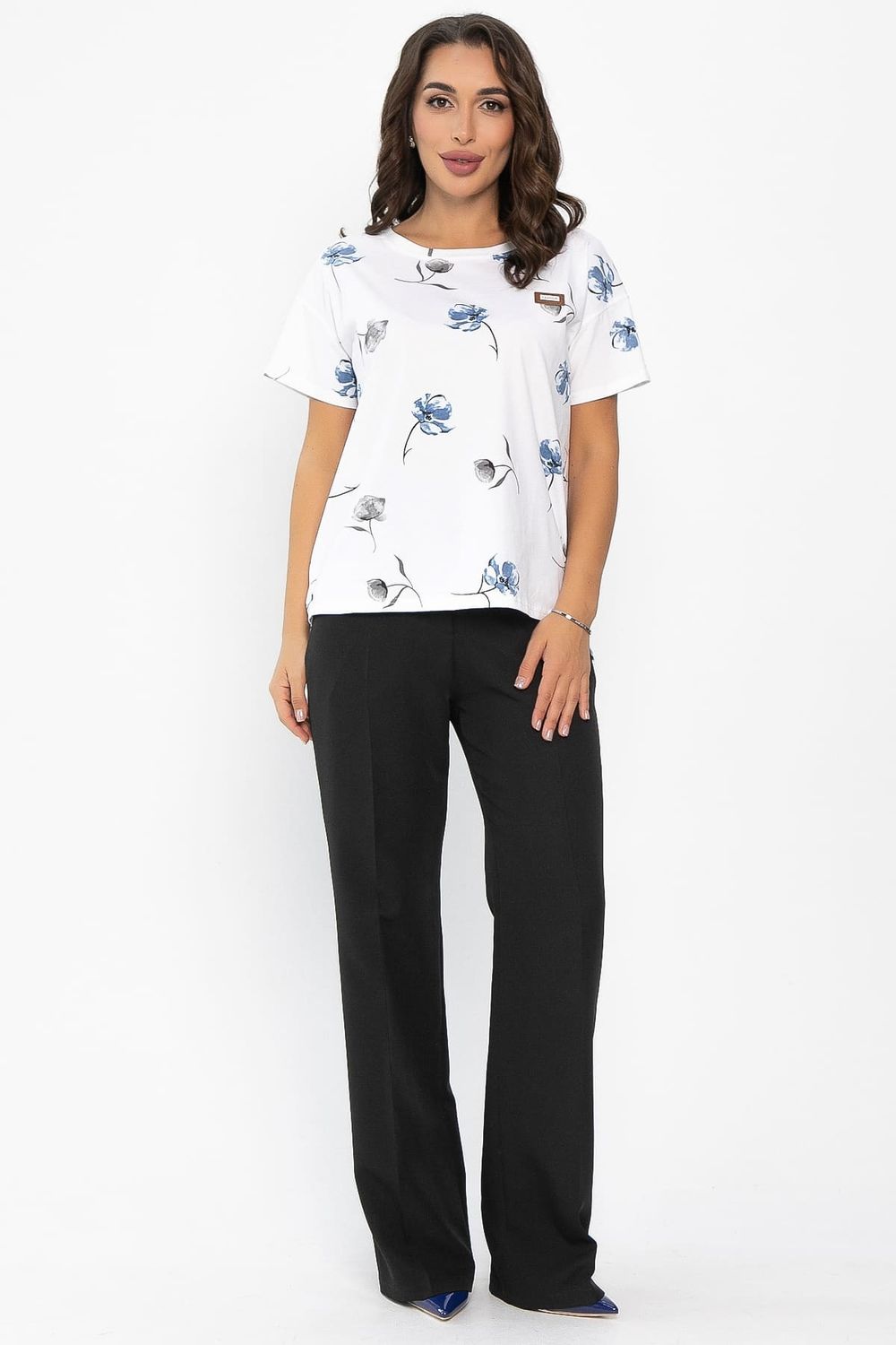 Футболка Мэнси (белая) Б14126-4М LT Collection