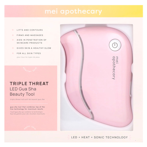 Mei Apothecary, Triple Threat, средство для красоты со светодиодной подсветкой, гуа-ша, 1 шт.