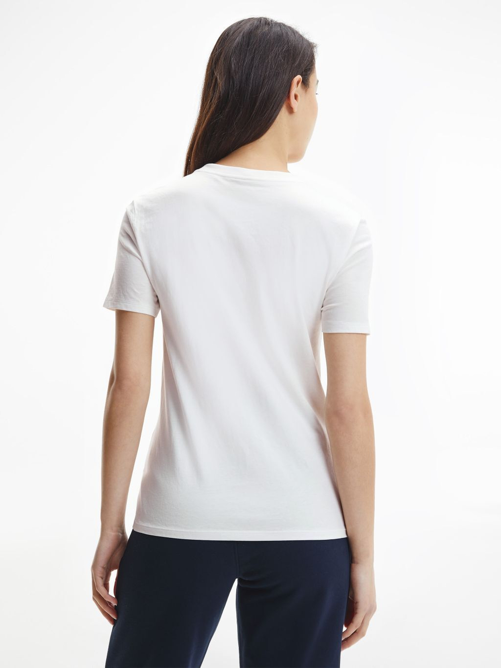 Женская теннисная футболка Tommy Hilfiger Regular Graphic C-NK Tee SS - White