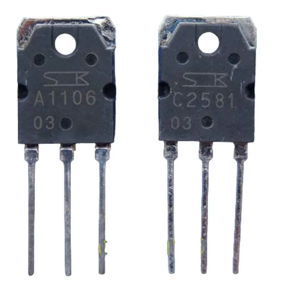 Транзистор 2SA1106 + 2SC2581 (TO-3P) комплиментарная пара