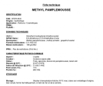 METHYL PAMPLEMOUSSE / МЕТИЛ ГРЕЙПФРУТА CAS 67674-46-8