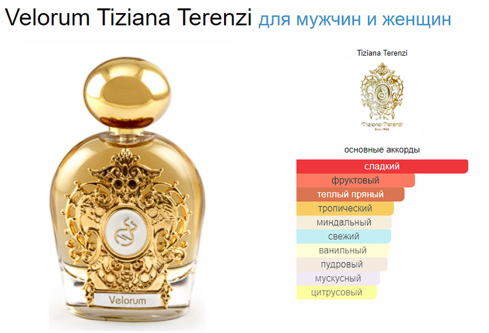 Tiziana Terenzi Velorum 100 ml TESTER (duty free парфюмерия)