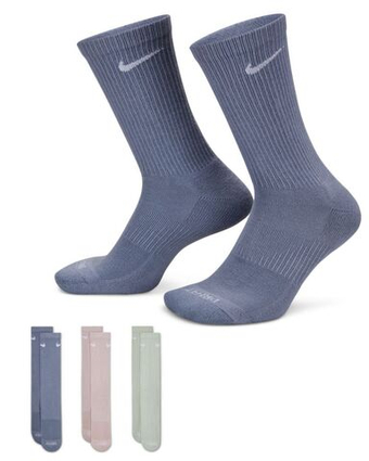 Теннисные носки Nike Everyday Plus Cushioned Training Crew Socks 3P - разноцветный