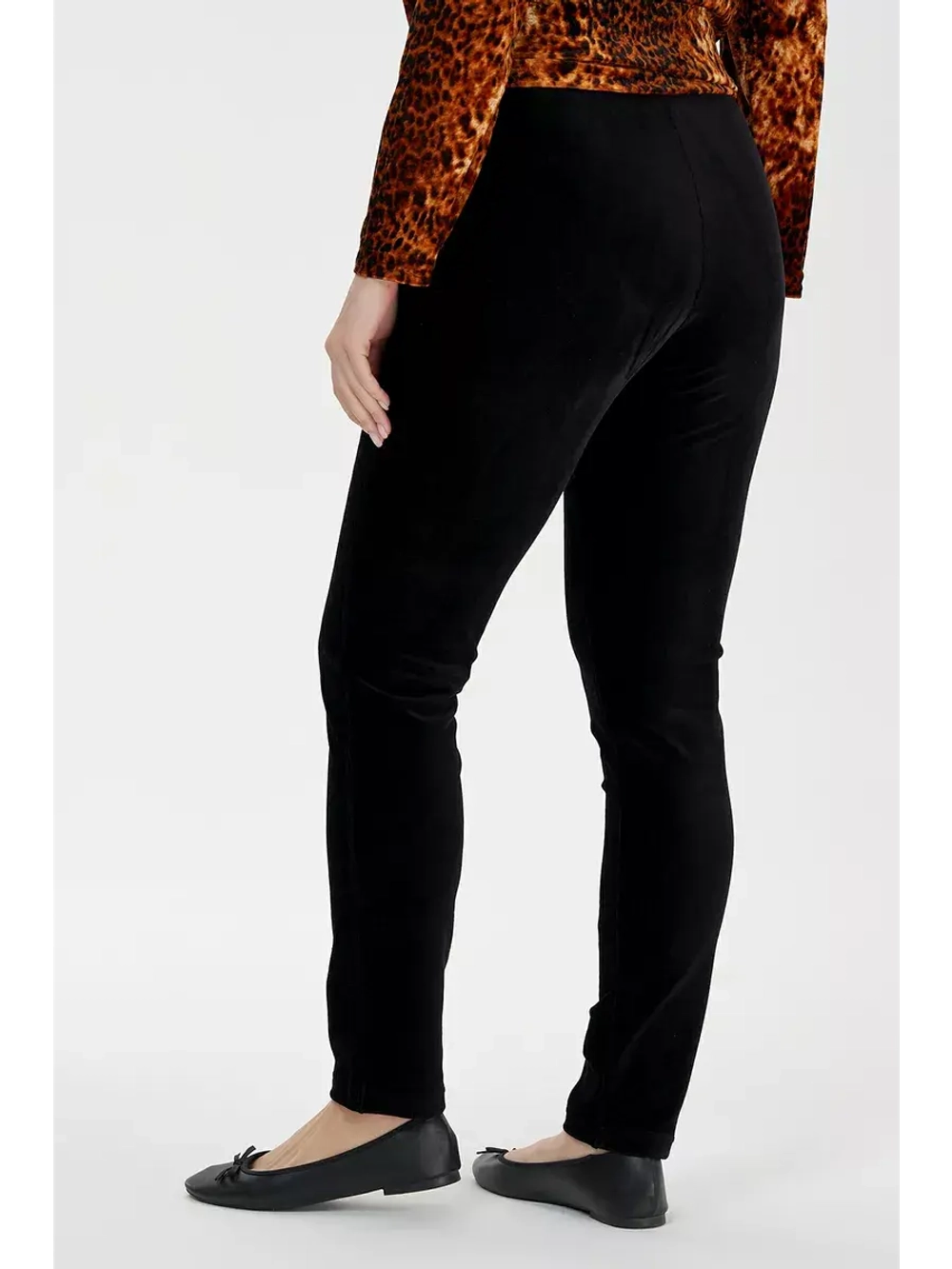 Брюки облегающие с высокой посадкой