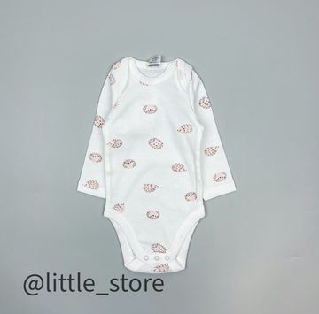 Боди хлопковое "Ежики" розовый жемчуг