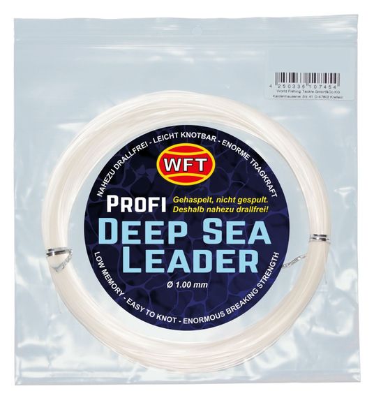 Леска монофильная WFT KG DEEP SEA LEADER Clear 50 м, 1,00 мм