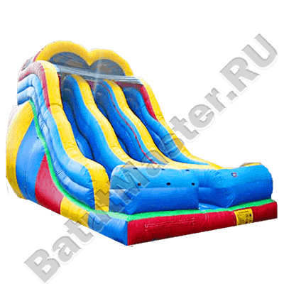 Детский надувной батут-горка "Крутая волна"