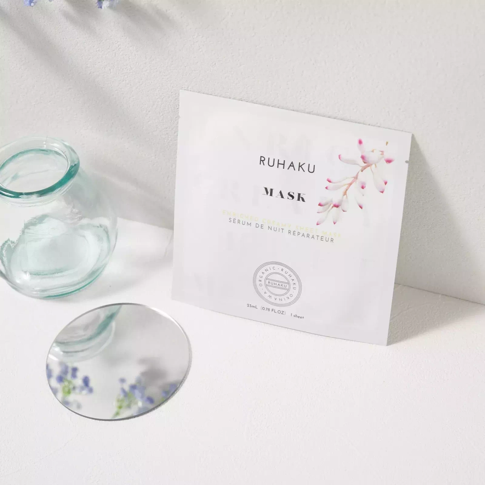 Ruhaku Тканевая питательная кремовая маска для лица Рухаку- Enriched Creamy Sheet Mask, 1 шт.