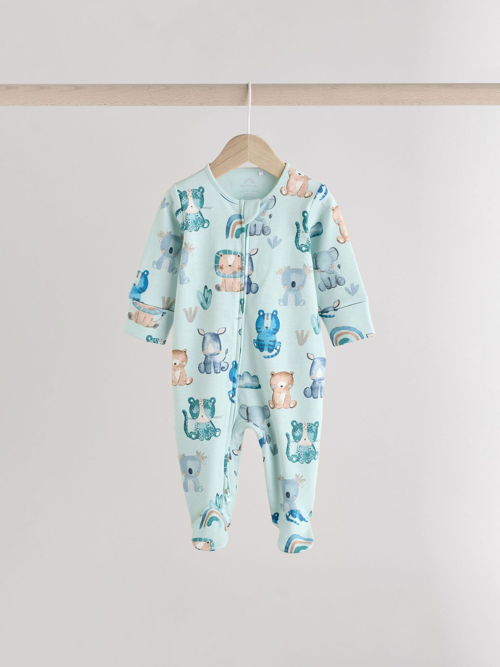 Комбинезон / Cлип для малышей Next E19-557, 3 шт., Бежевый, Голубой