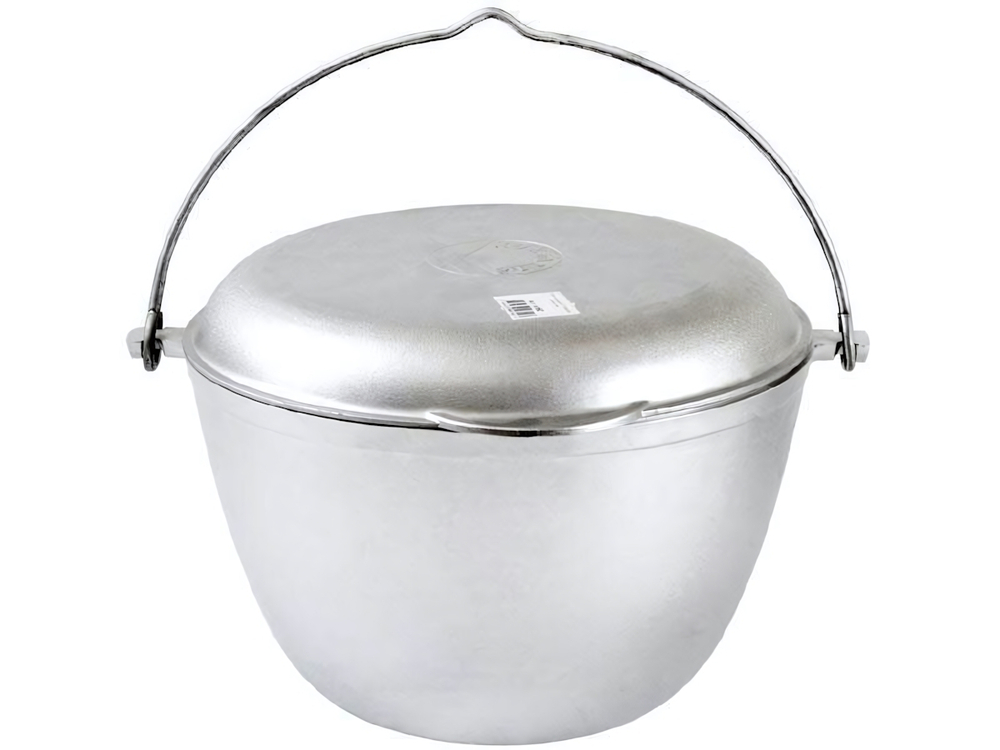Казан 4л походный с алюминиевой крышкой