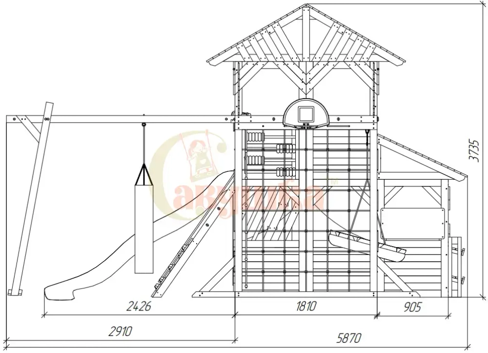 Детский игровой домик Савушка PlayHouse-4