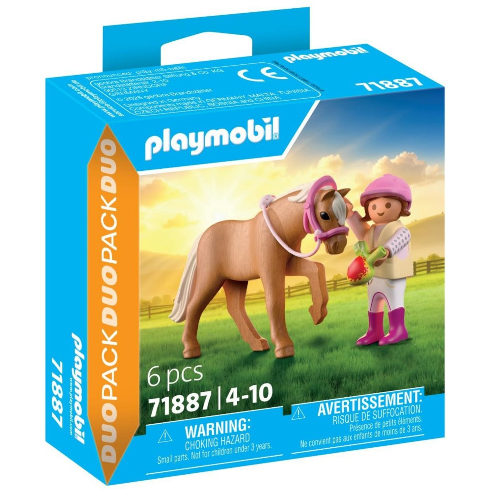 Игровой набор Playmobil 71887 «Девочка с пони» набор из 2 фигурок 71887 — фото 1