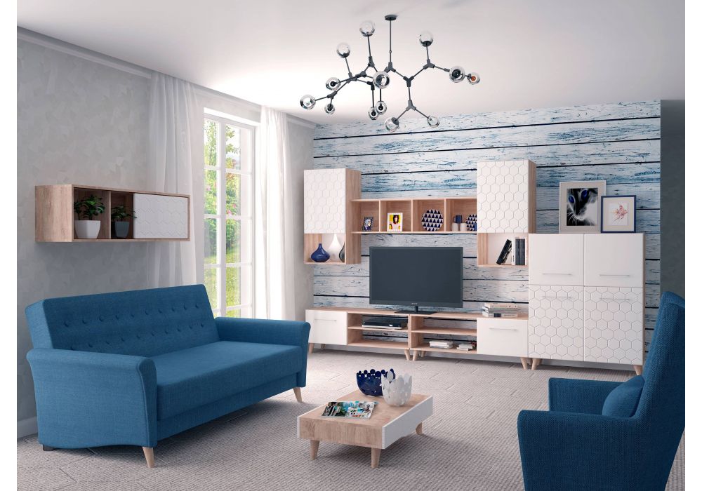 Комод Мариус М-07 дуб баррик / белый матовый