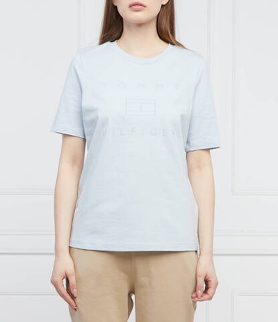 футболка Tommy Hilfiger - голубой(WW0WW33522)