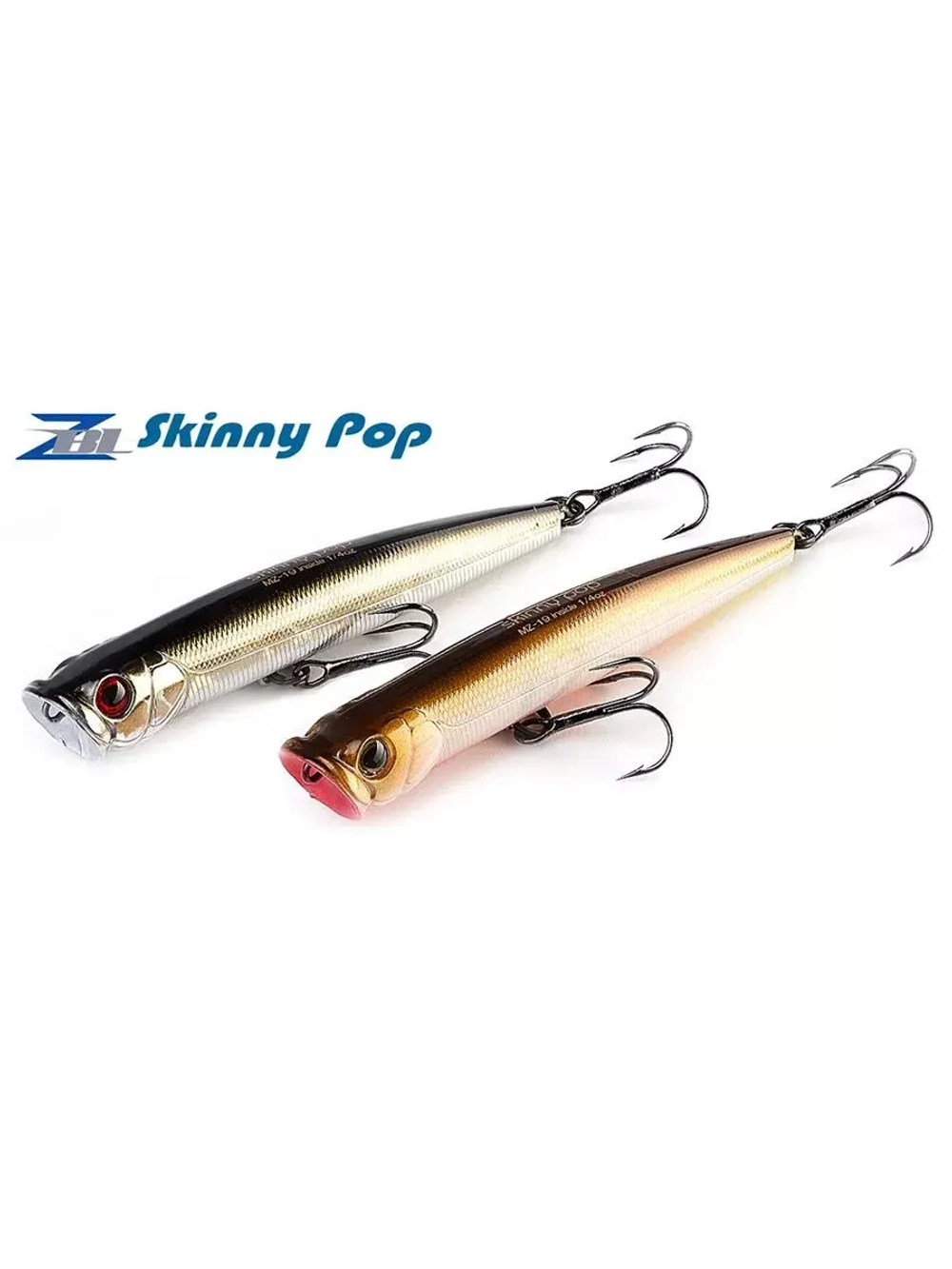 Поппер ZIPBAITS ZBL Skinny Pop 90мм 6.2гр 021R плавающий