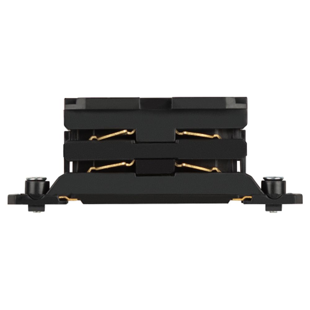 Коннектор питания ЭРА STR-30-B-CN-I для трехфазного шинопровода прямой черный | Трехфазный шинопровод и аксессуары