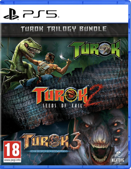 Turok Trilogy Bundle (диск для PS5, полностью на английском языке)