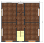 Каркас дома 10 x 15 м