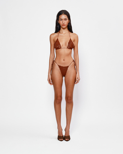 Вязаный лиф Aiwaska коричневый