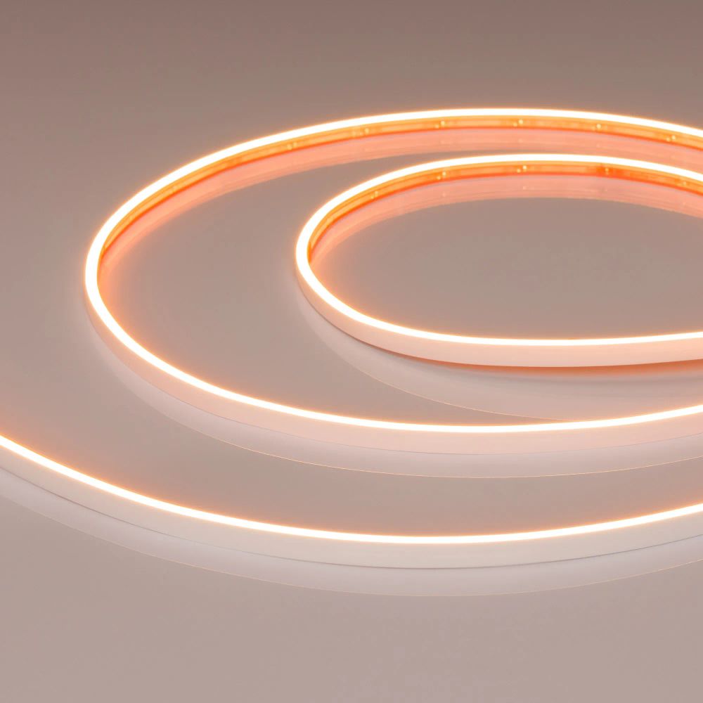 Светодиодная лента герметичная VELA-M240-2.5x6mm 24V Warm2400 (5 W/m, IP65, 5m) (Arlight, узкая) 053270