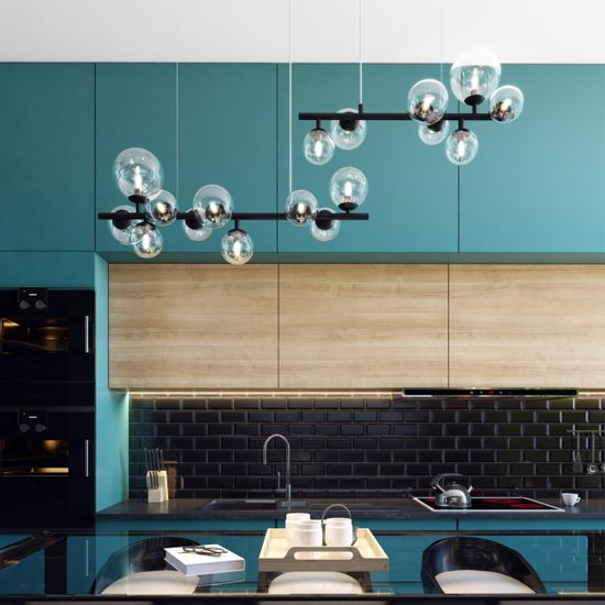 4818/10 MODERN ODL21 549 черный/прозрачный Люстра G9 10*40W TOVI