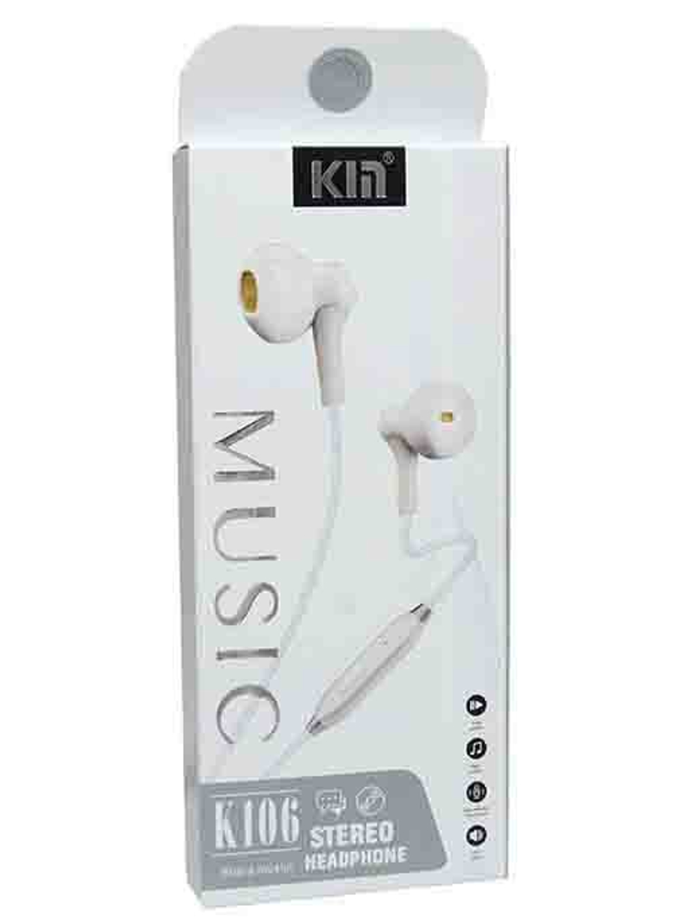 Наушники с микрофоном KIN K106 (белый)