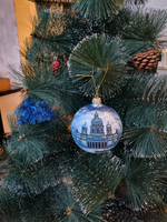 Шар стеклянный "Исакиевский собор",  ручная роспись