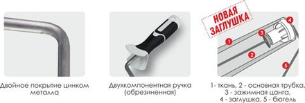 Валик микрофибра 180мм,d42 мм,2К ручка 8мм, ворс 9мм, "B.W. PREMIUM" DECOR 480-4180
