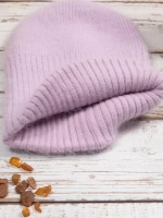 шапка ангора зимняя пушистая вязаная модная