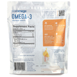 Coromega, Омега-3, Squeeze Shots, апельсин, 650 мг, 120 порционных пакетиков (2,5 г) каждый