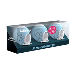 Набор из трех яиц-мастурбаторов Satisfyer Masturbator Egg 3er Set Savage