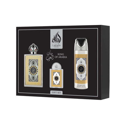 Lattafa Pride King Of Arabia EDP 100 ml + EDP 20 ml + DEO VAPO 200 ml (unisex) 1 St.