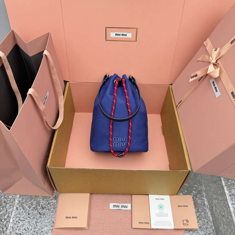 Miu Miu Gabardine Pouch 23 cm
