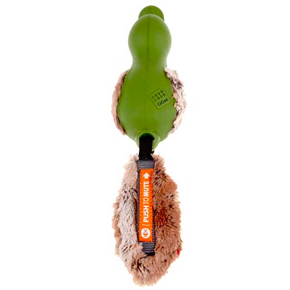 Игрушка "Утка" (с пищалкой отключаемой) 30 см (резина, искусственный мех) - для собак (GiGwi 75333)