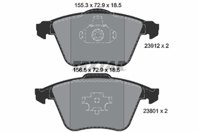 TEXTAR - 2391201-TET - Brake Pad Set, disc brake