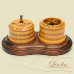 Тумблерный ретро выключатель Бамбук Lindas 34425-B / Перекрестный