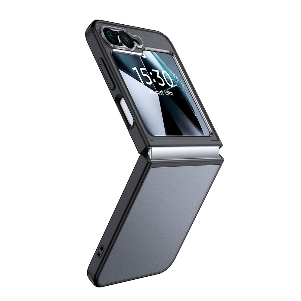 Чехол для Samsung Galaxy Z Flip 6 с прозрачной матовой задней панелью WLONS