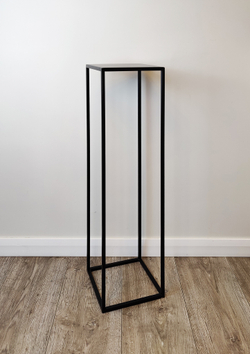 Подставка для цветов напольная металлическая ИКТИН, высота 80 см, цвет черный