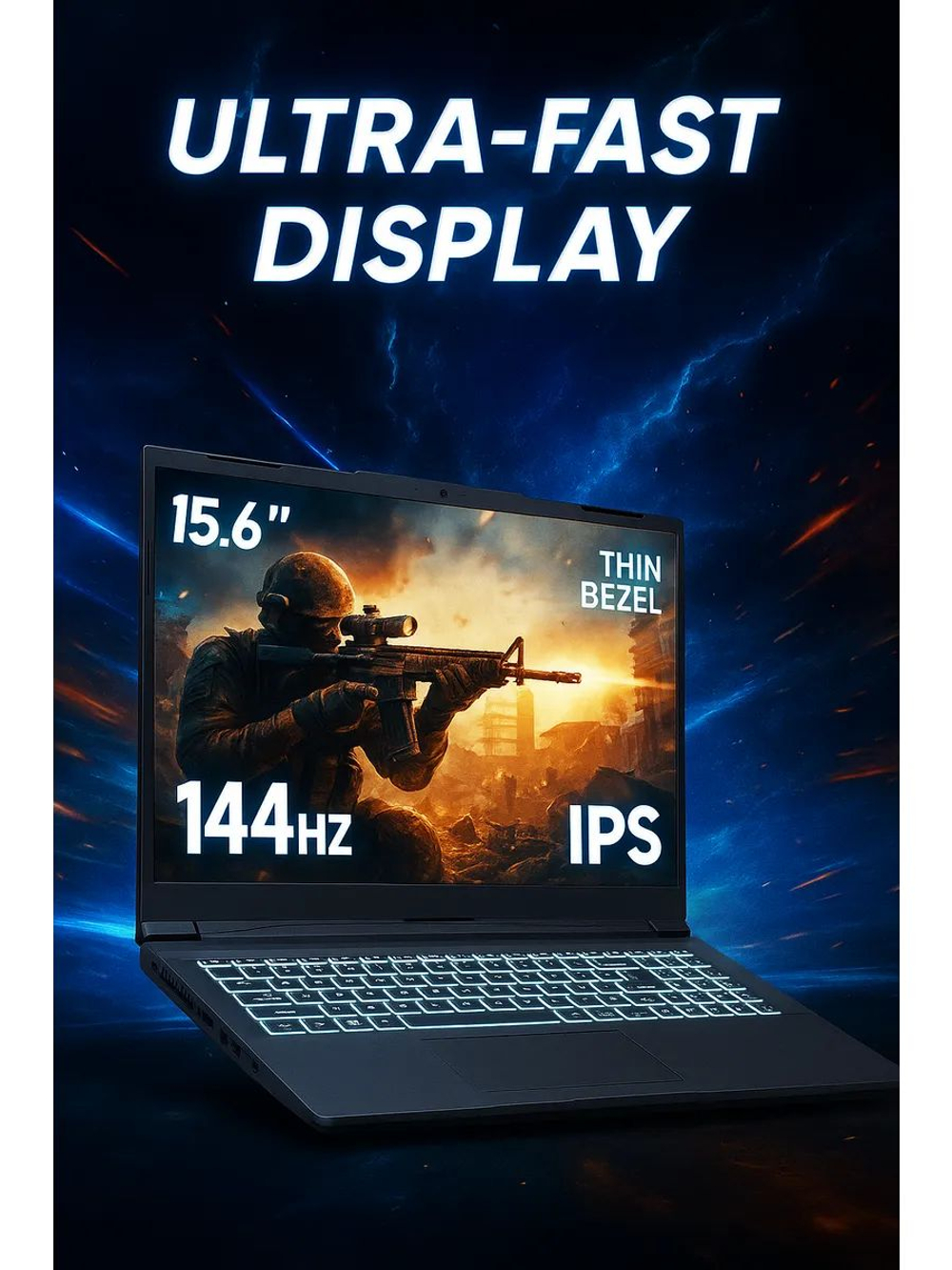 Игровой ноутбук 15.6 i5-12500H RTX 4060 16ГБ SSD m2 512ГБ