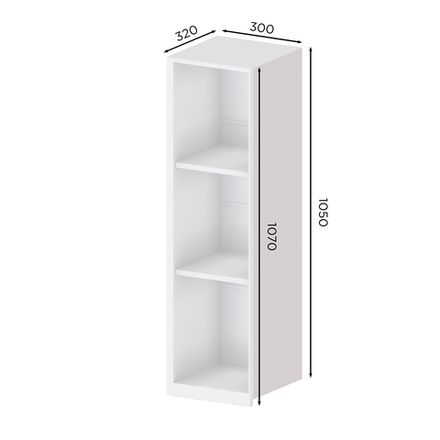 Кухня Модуль ВВ 300 верхний высокий Тауп / Ясень