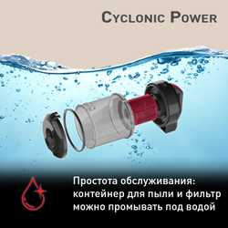 Пылесос с контейнером Tefal Cyclonic Power TW1923RH