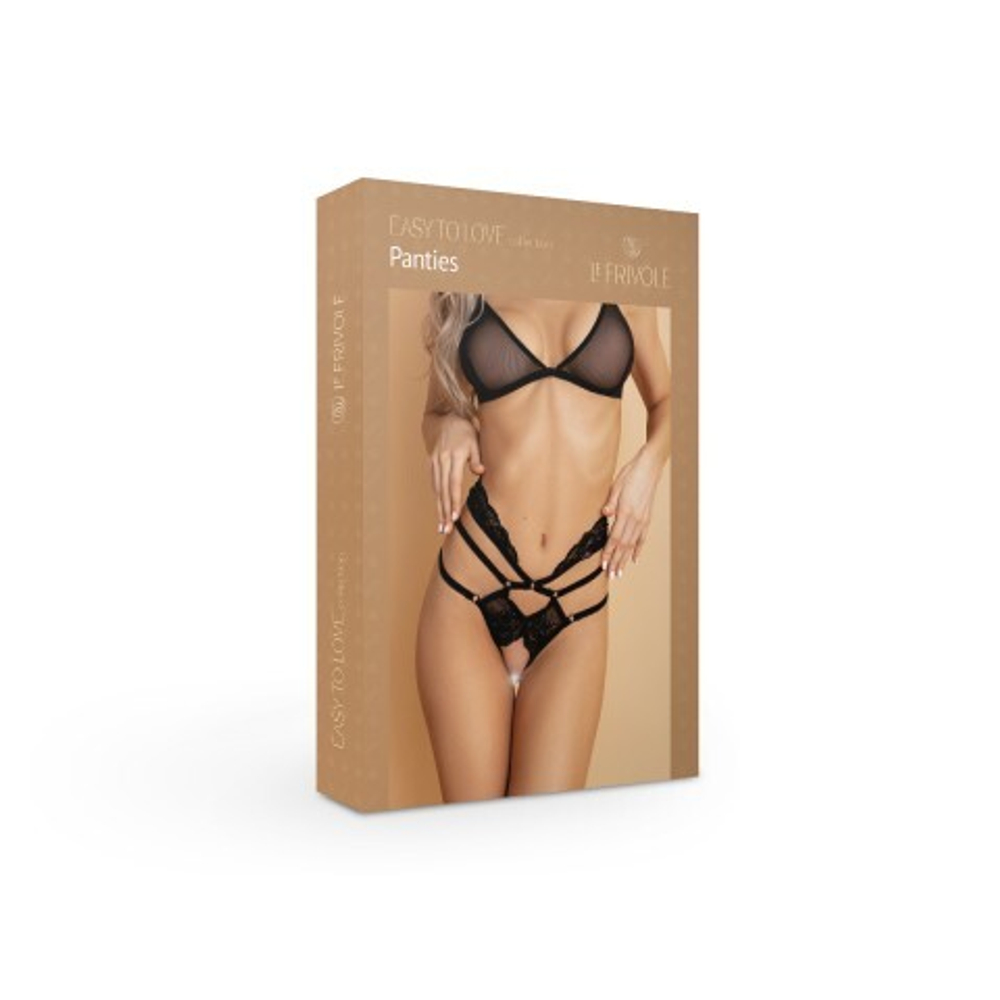 Кружевные трусики с доступом и высокой талией Easy to love, S/M, 42-44