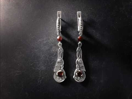 Серьги "Журавли".