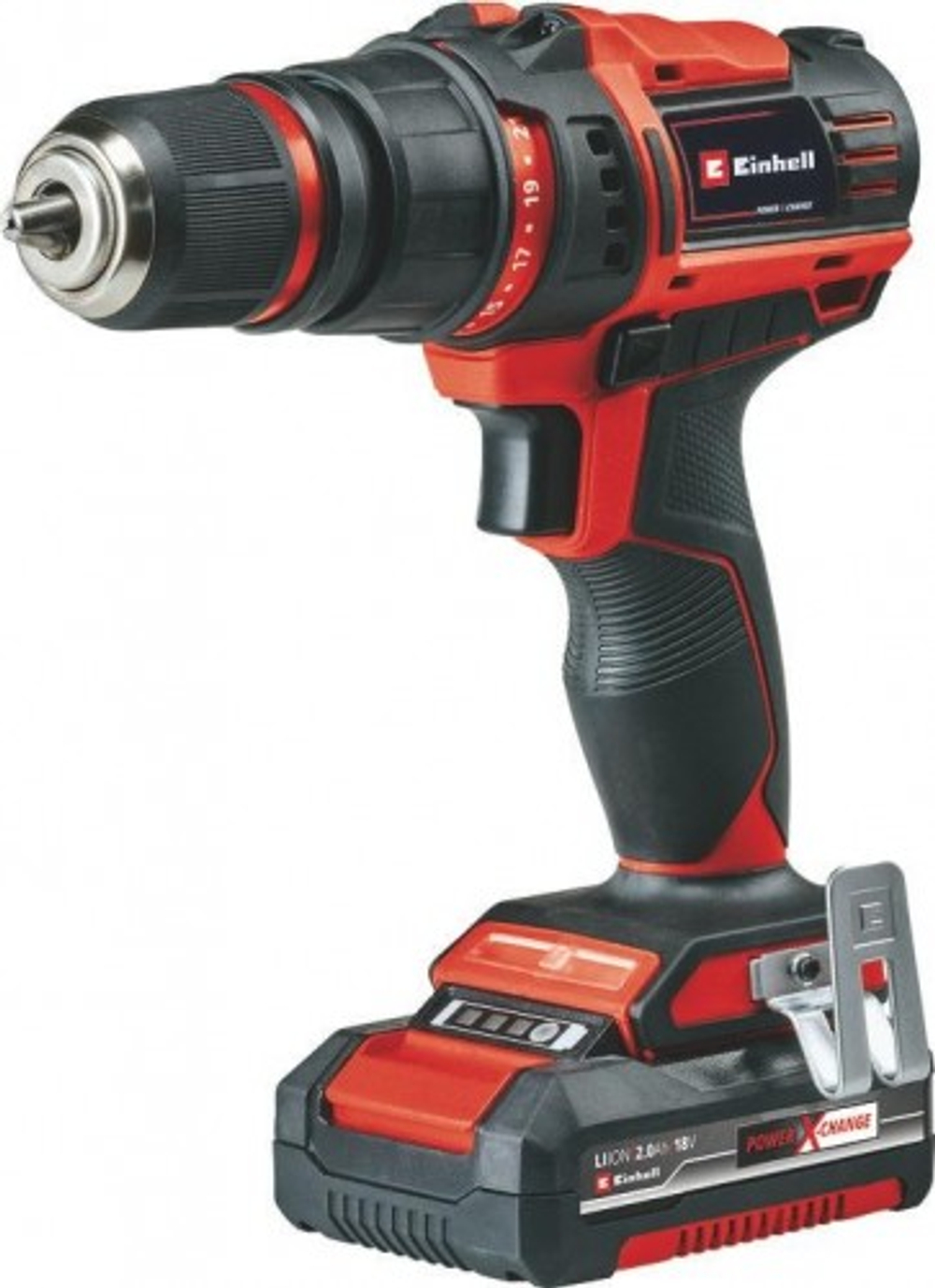 Дрель-шуруповерт аккумуляторная EINHELL PXC TE-CD 18/45 Li  + набор оснастки 24 предм. 4513990