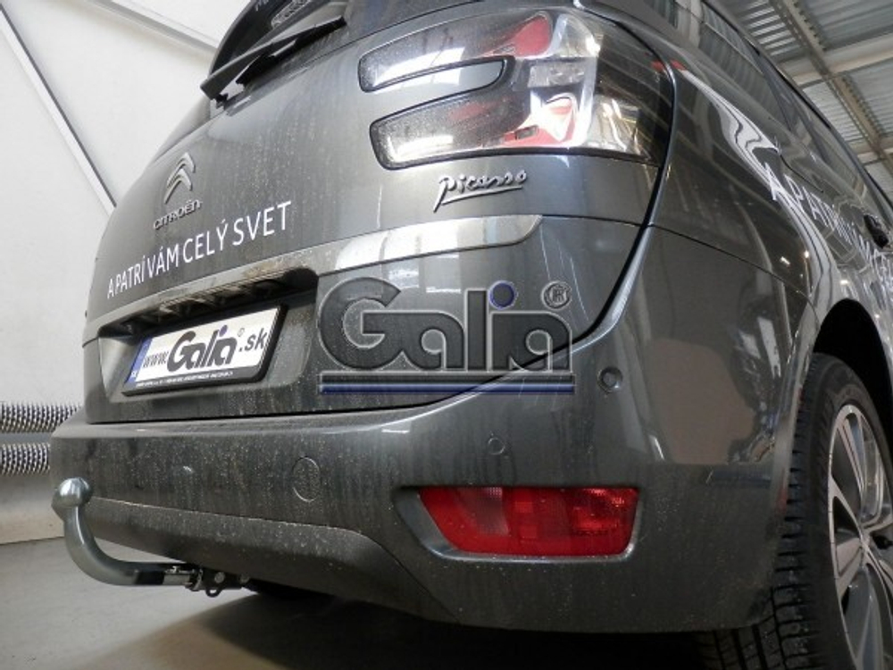 Фаркоп оцинкованный Galia C068C для Citroen C4 Picasso, C4 Grand Picasso 2013-, Peugeot 308 хетчбек, универсал 2013-(паспорт и сертификат в комплекте)(без электрики)